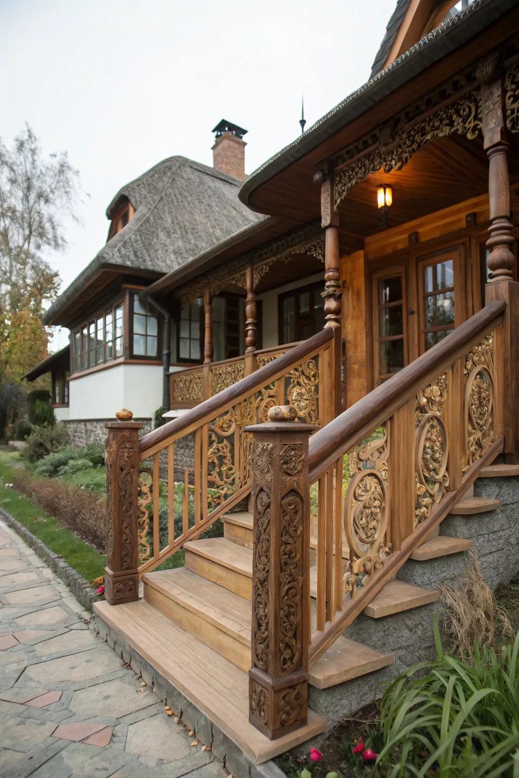 Custom carvings impart personal allure and uniqueness.