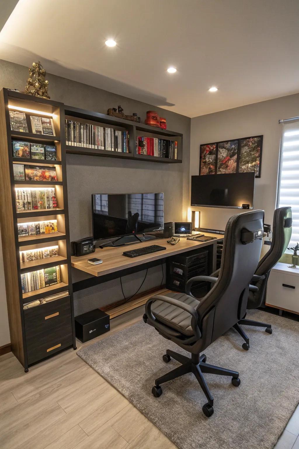 Multi-purpose configurations optimize your space for both work and gaming.