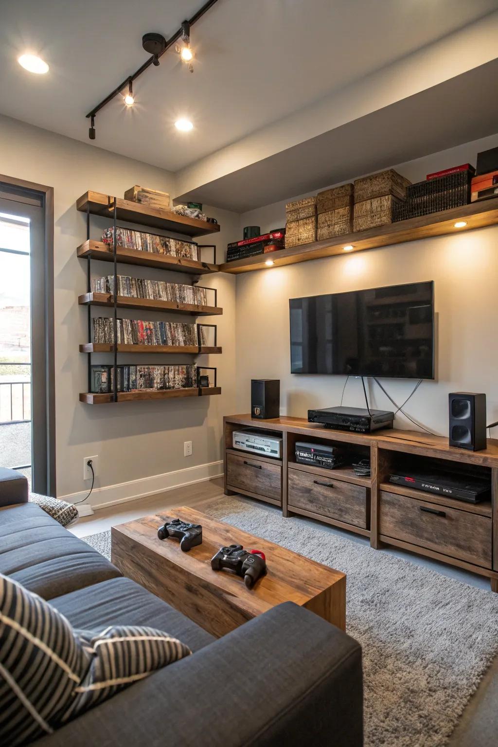 Innovative storage makes the most of space and keeps organization.