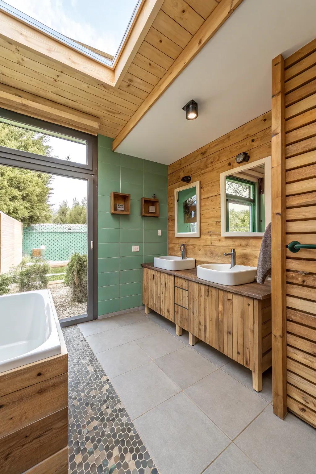 Sustainable materials present an eco-conscious and fashionable design choice.