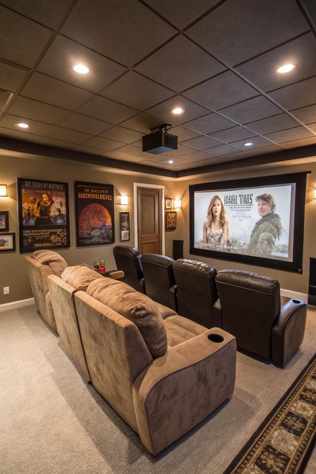 A home cinema conversion creates a cinematic experience at home.
