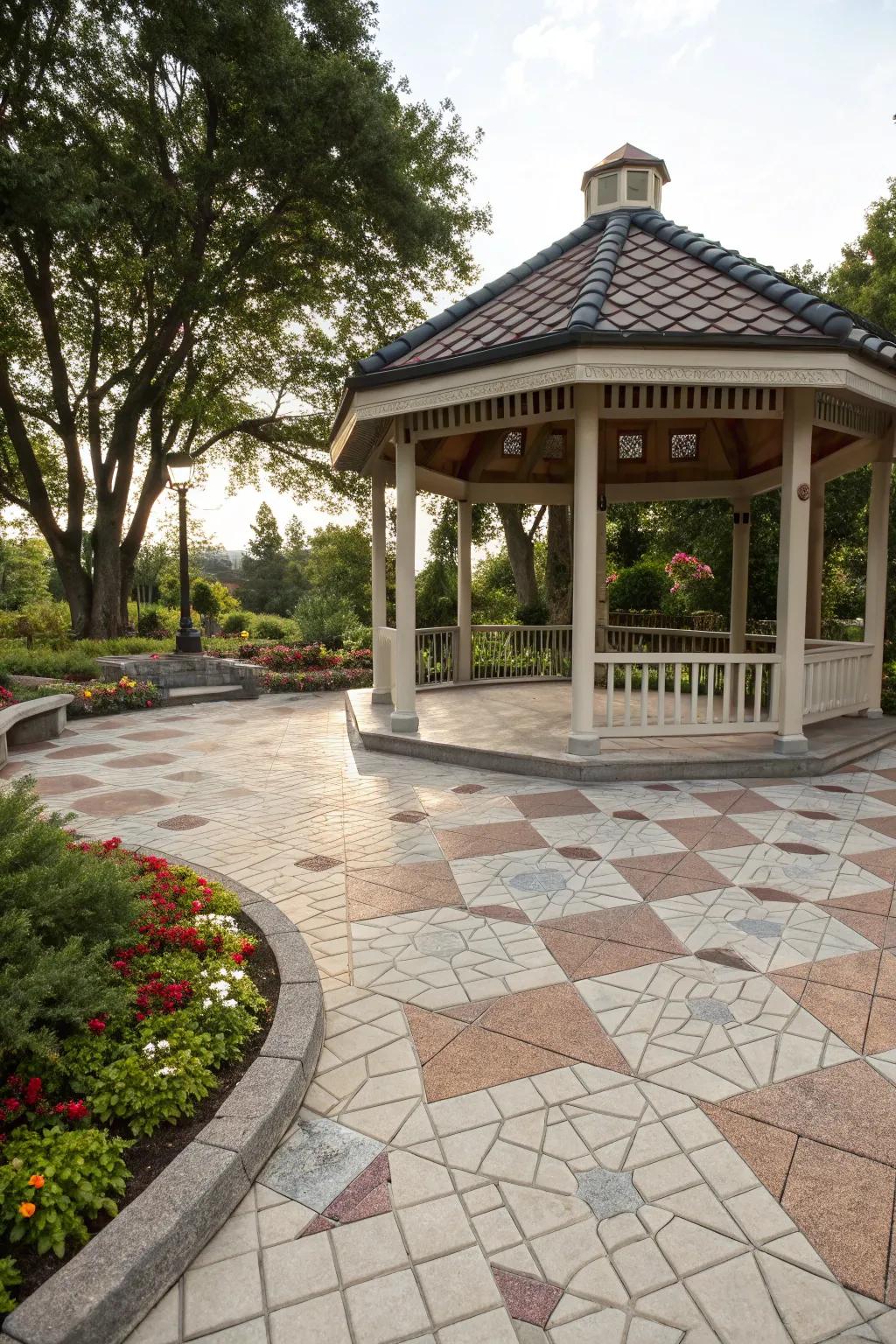 Enjoy flexibility with versatile interlocking tiles.