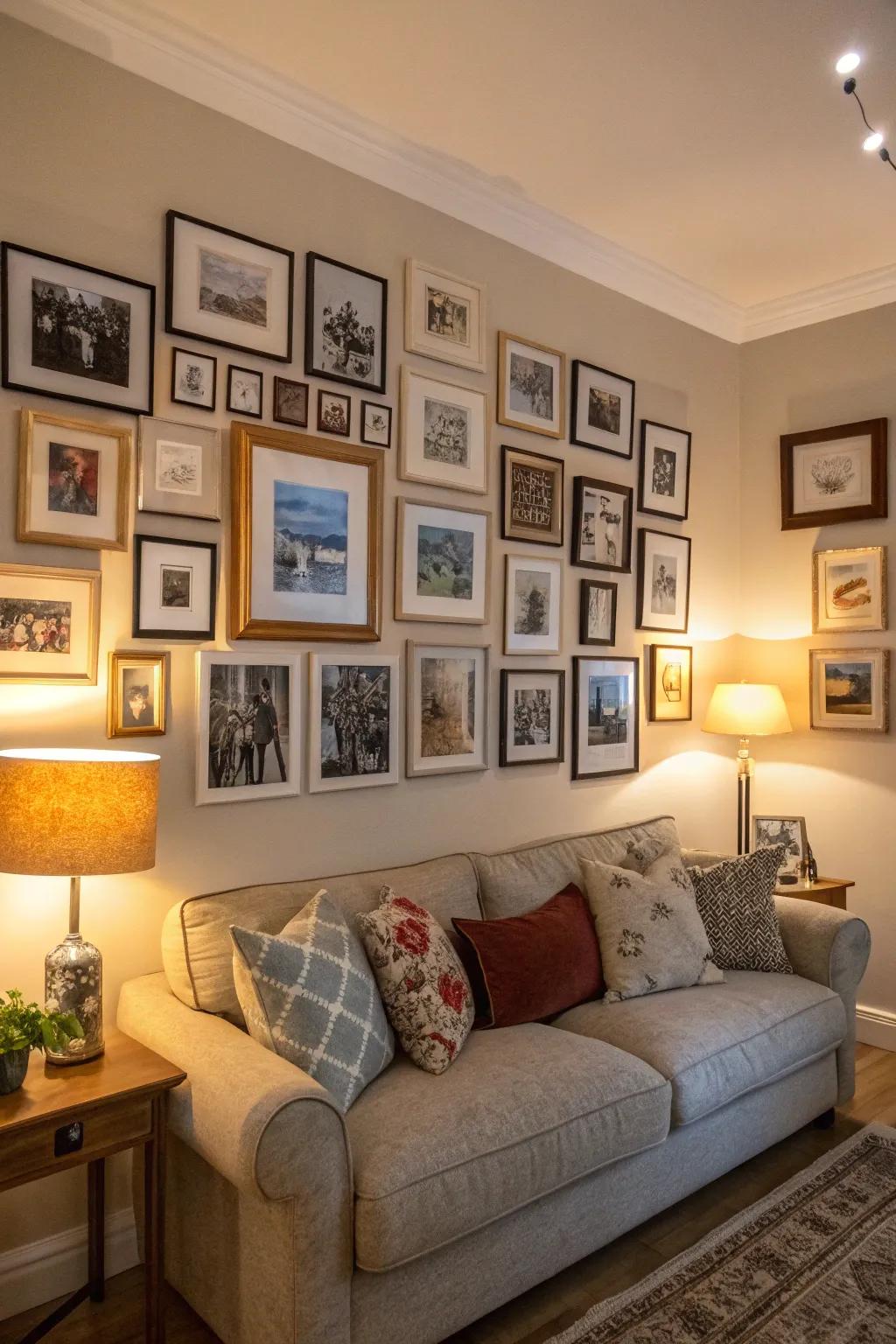 Celebrate memories with these beautifully framed photos.