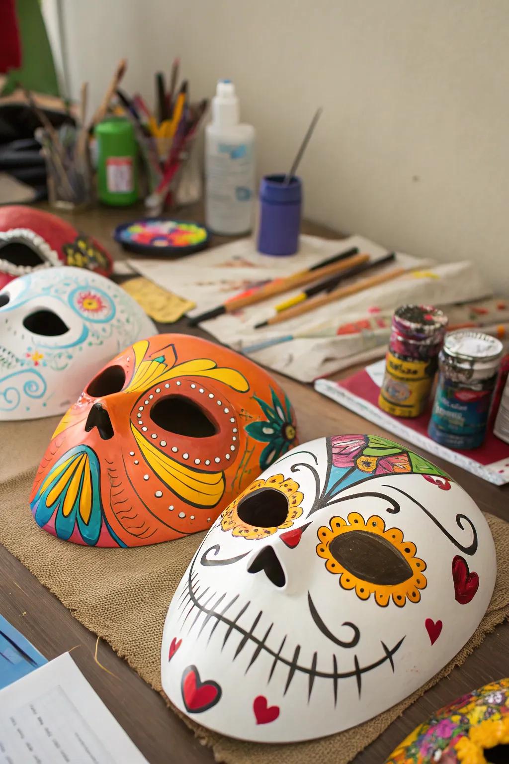 DIY masks create amusing costumes and handiwork