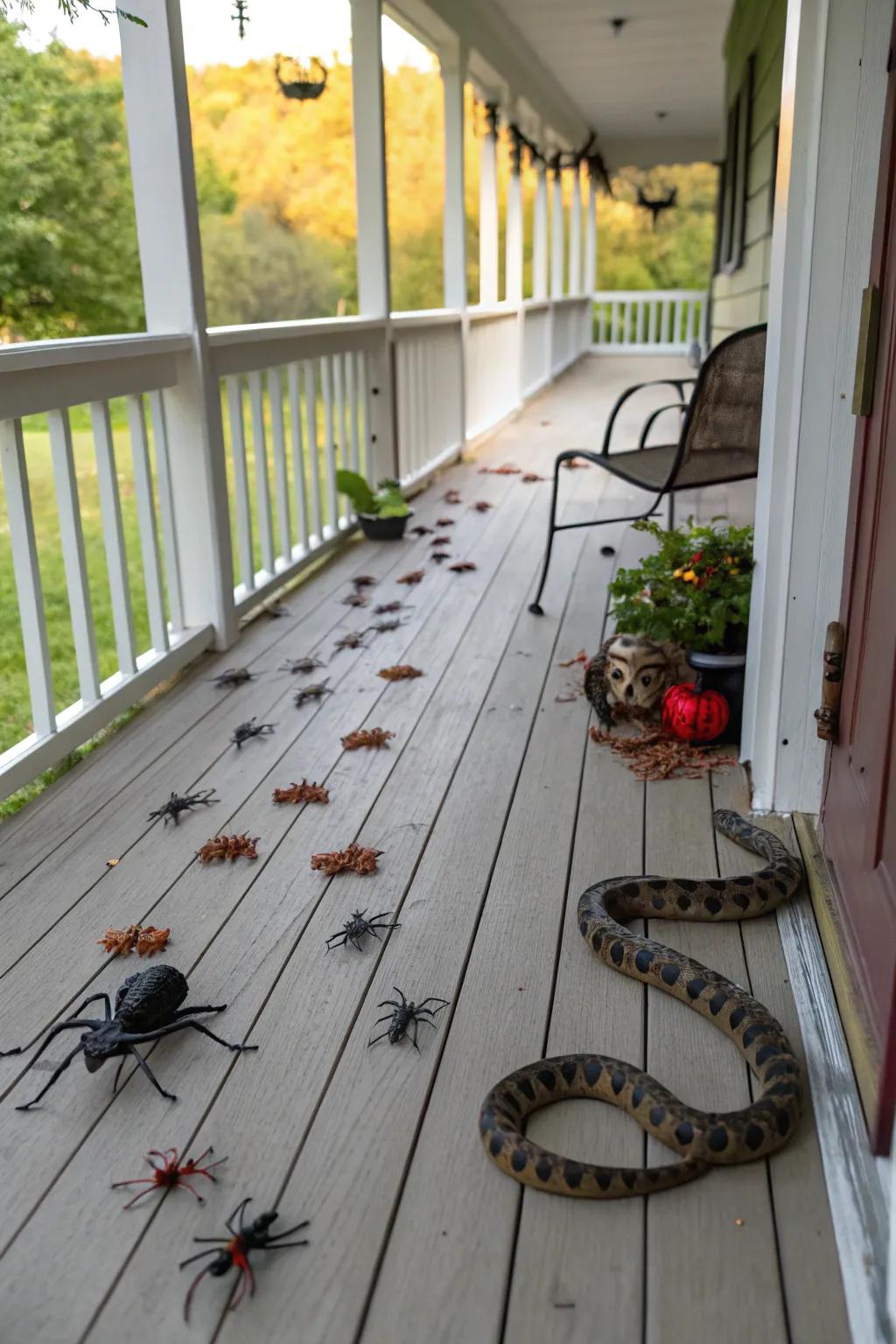 Repulsive insects infuse a delicate stratum of fright into your artistry.