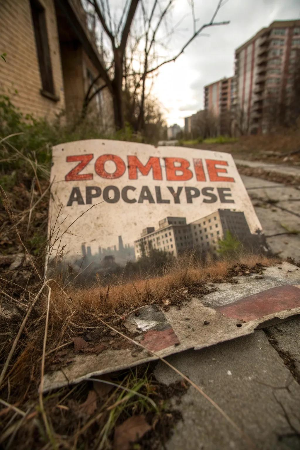 A zombie-themed announcement bringing a thrilling edge to Halloween.