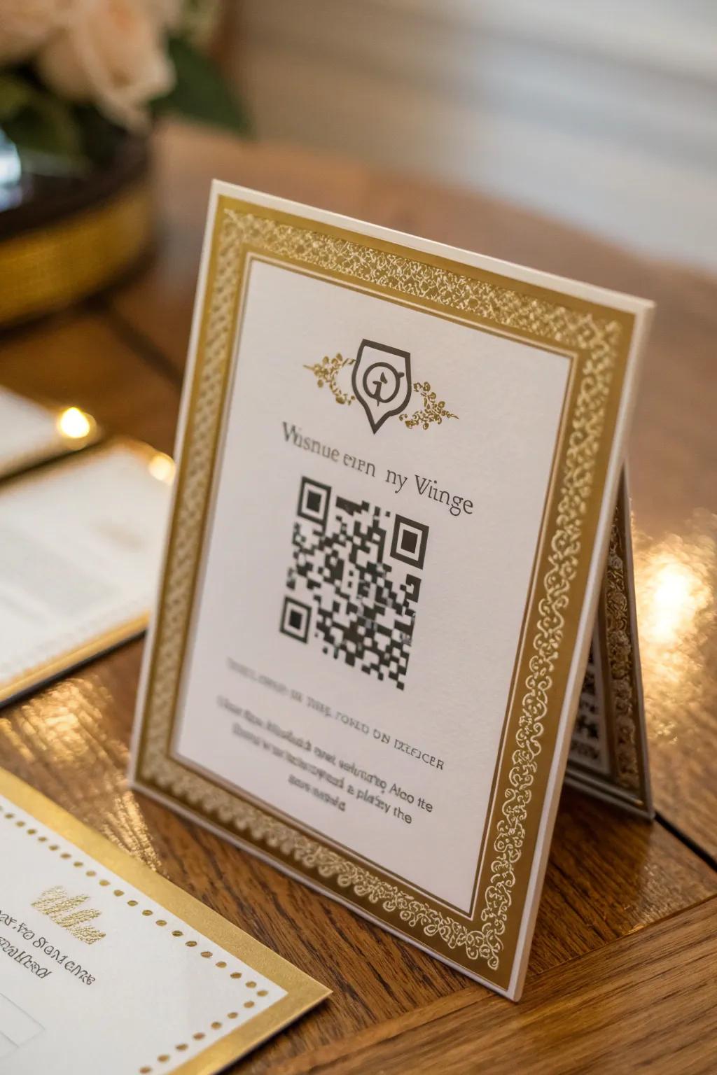 Matrix codes offer a modern, interactive experience for your guests.