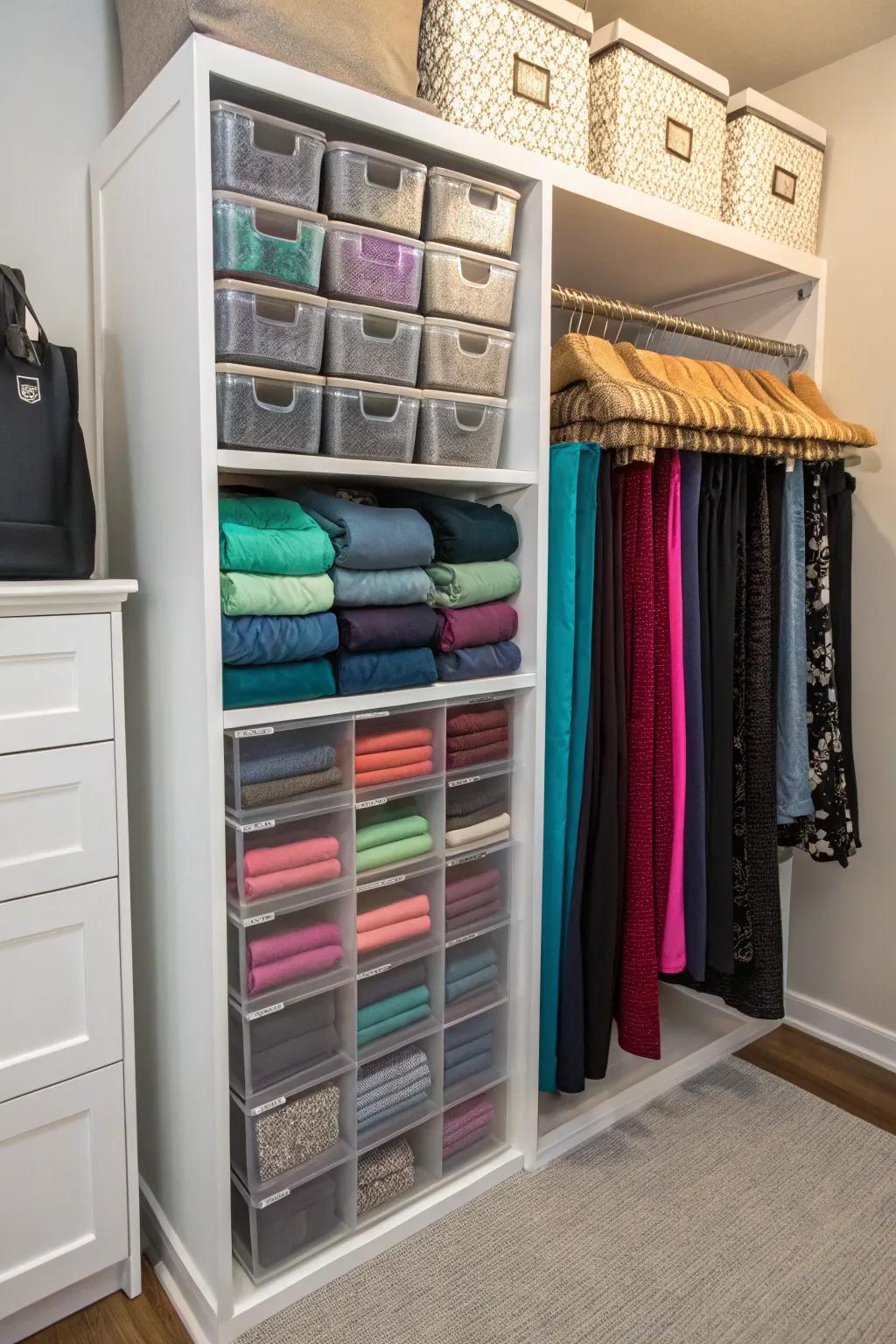 Enhance efficiency with custom wardrobe additions for your leggings.