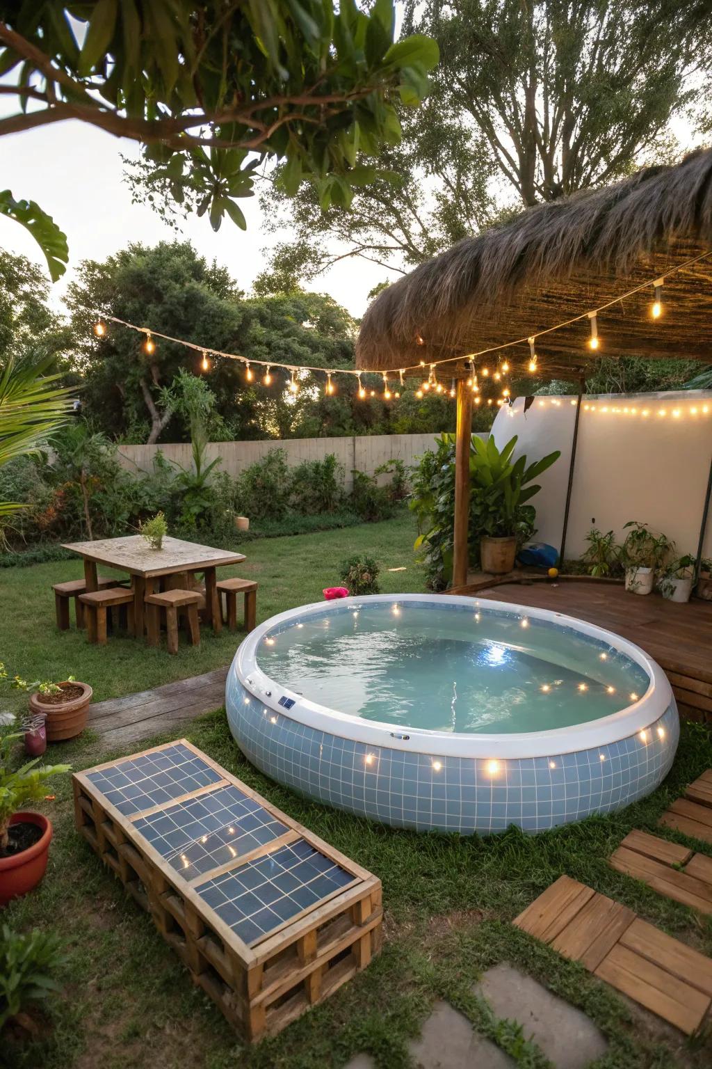 A sustainable and chic poolside escape.