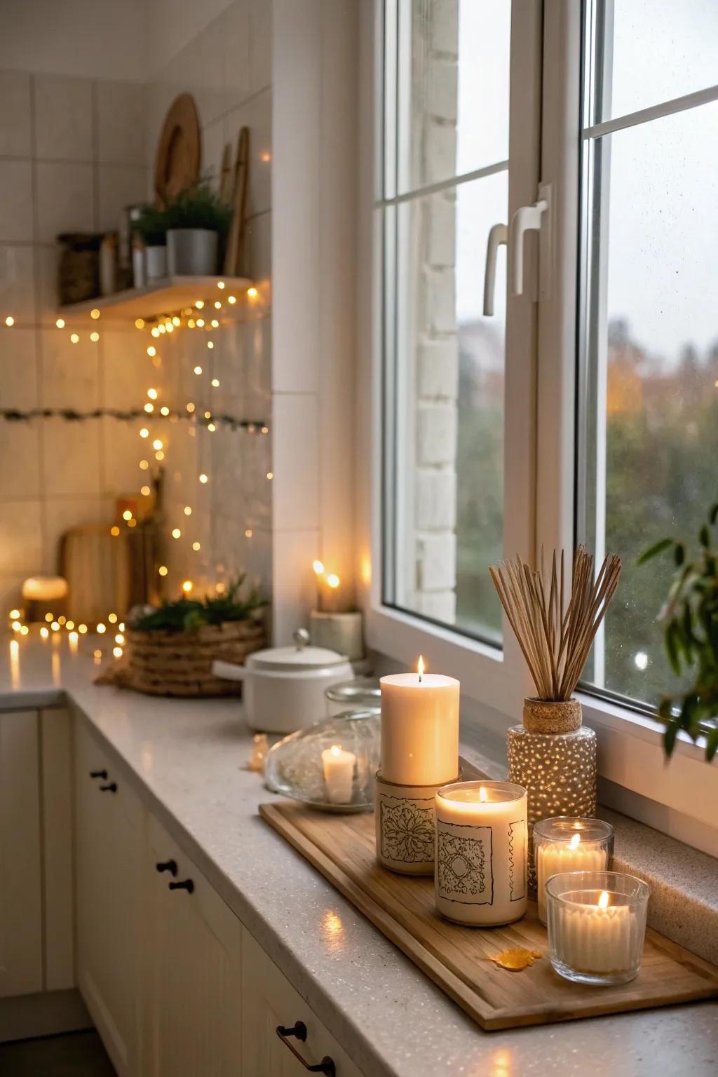 Seasonal scents improve the kitchen's atmosphere.