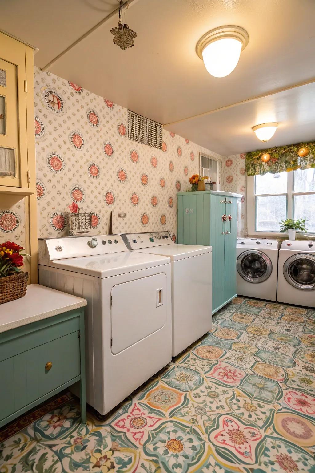 Vintage-look vinyl brings charm and nostalgia.