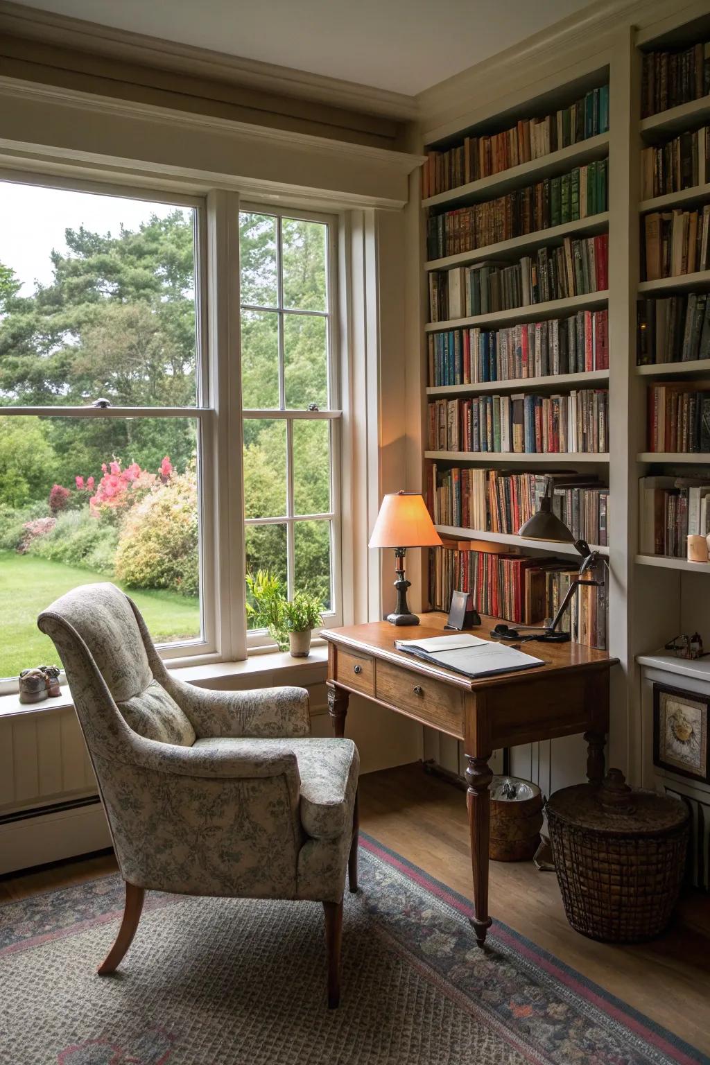 A writer&rsquo;s space that encourages ingenuity and contemplation.