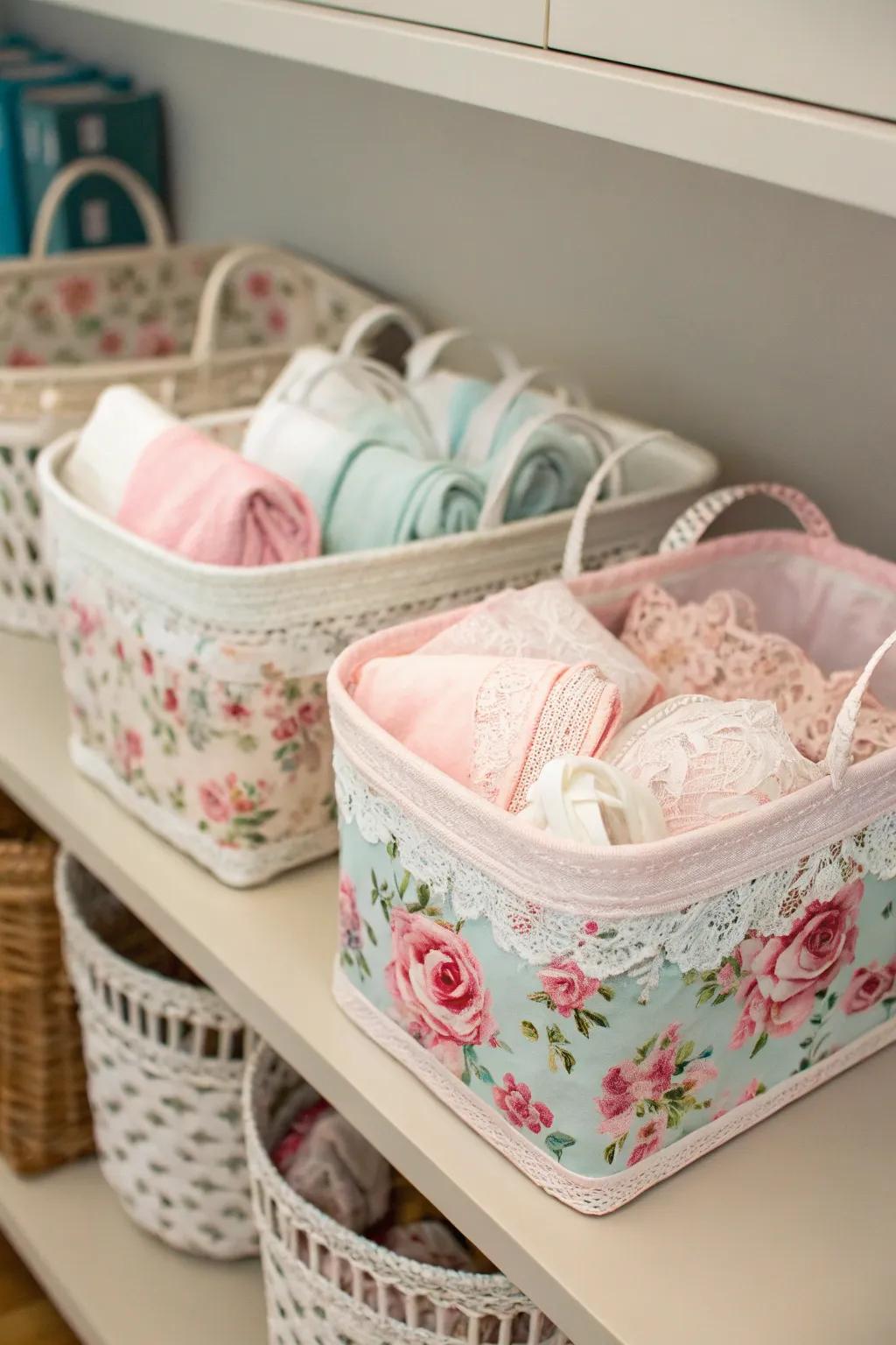 Ornamental containers blend style with functionality.