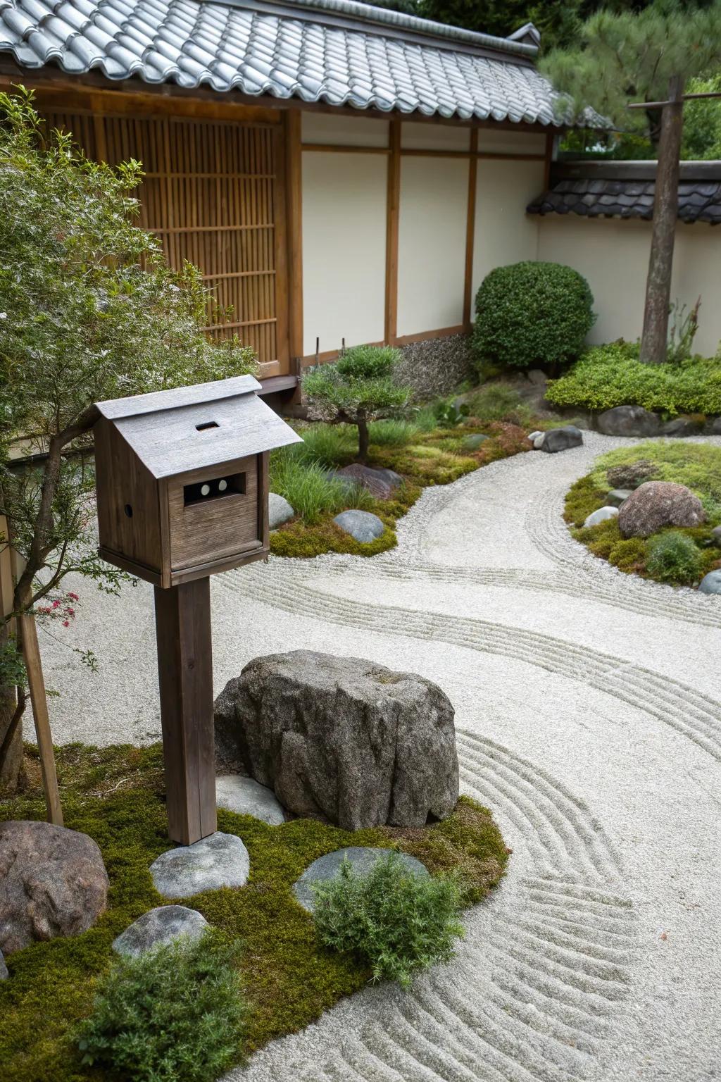 A Zen garden radiates tranquility to your landscape.
