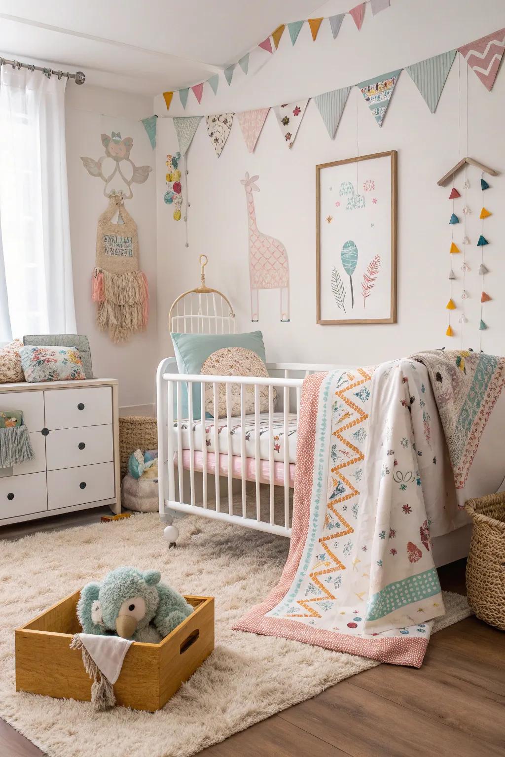 Combining patterns cultivates a vibrant and personalized space.