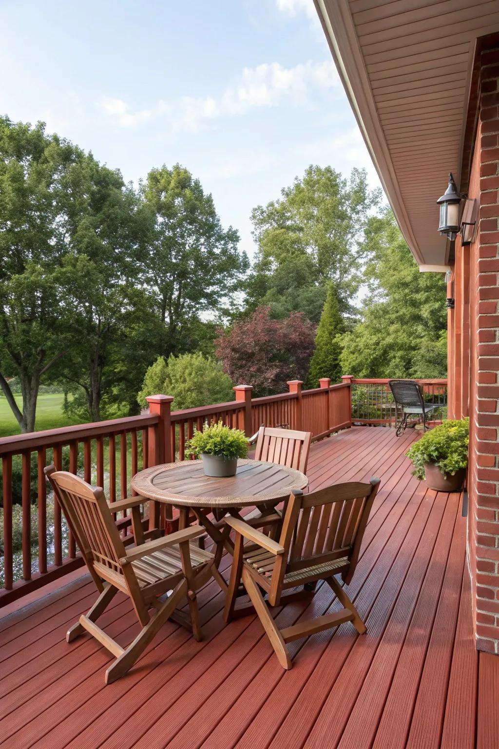 Terra cotta adds warmth and timeless character.