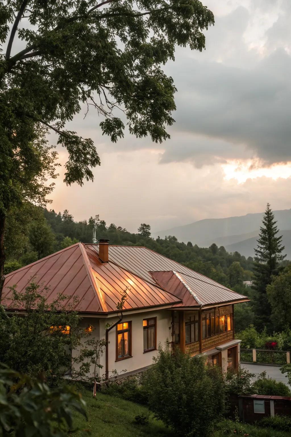 Copper roofs extend a singular and evolving aesthetic.