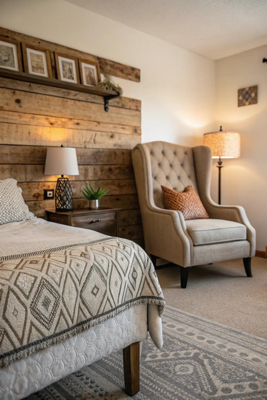 Unique furniture pieces add intrigue and character.