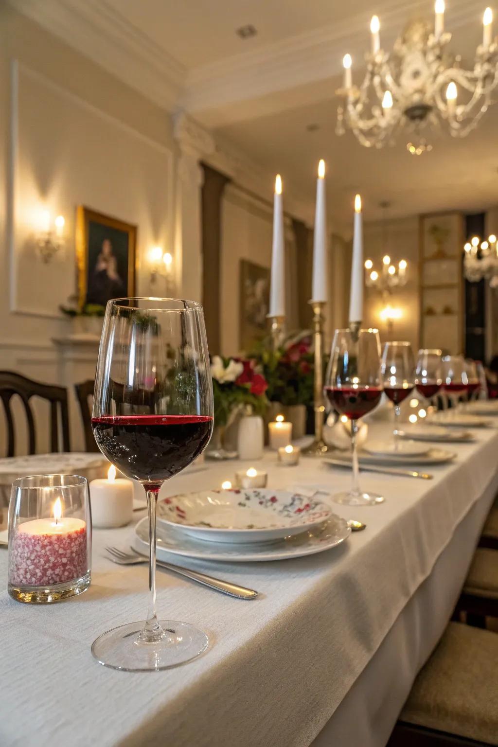 Toast to new beginnings with elegant wine glasses.