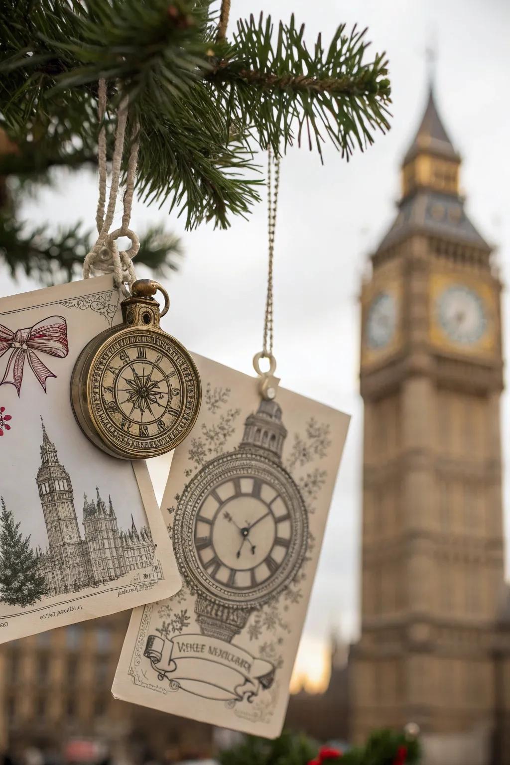 Timeless ornament with classic themes.