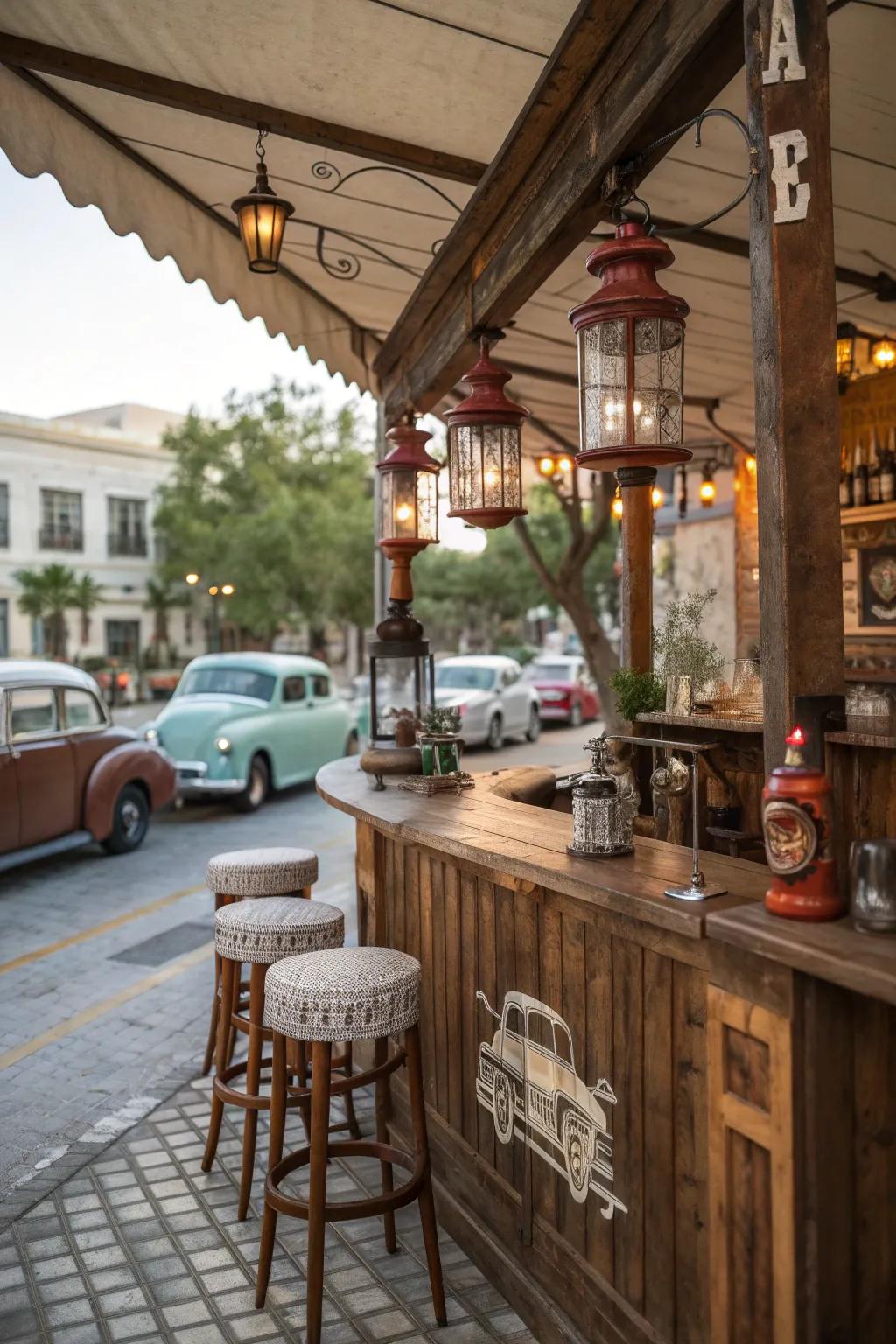 Classic features inject character and heritage to the bar.