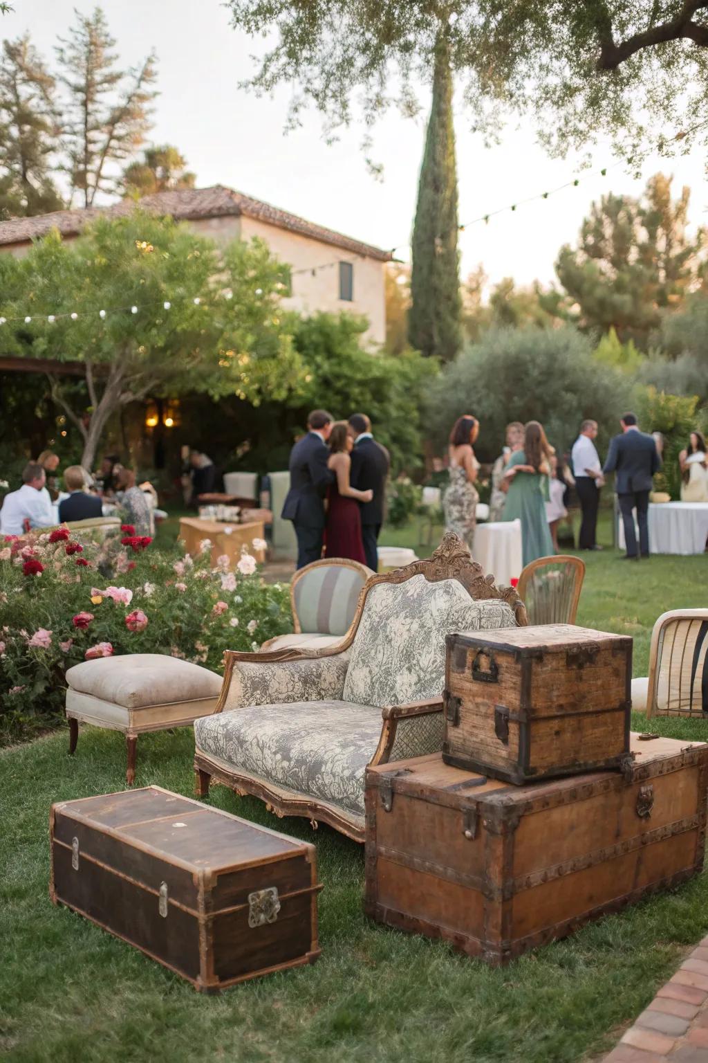 Vintage furniture imparts both unique charm and distinctive character.