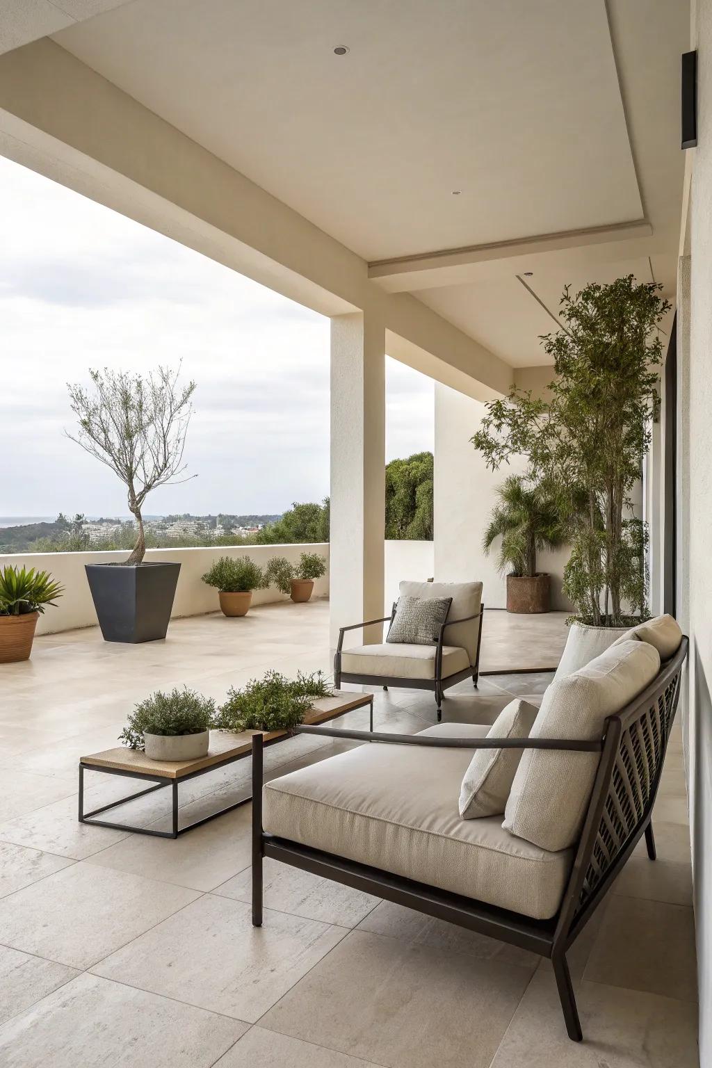 Minimalist lines offer a modern and spacious feel.