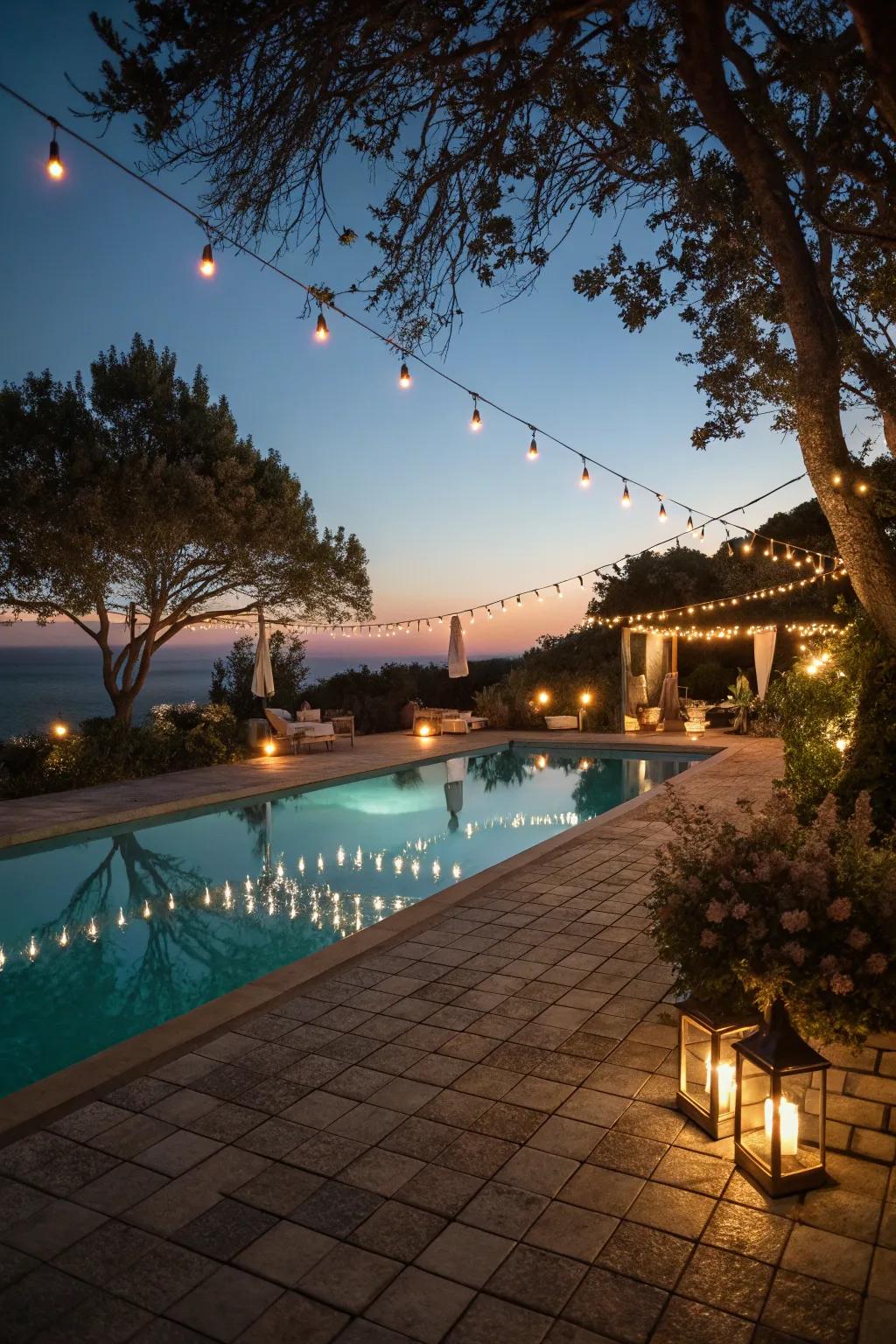 Layered lighting adds depth and interest to your outdoor space.