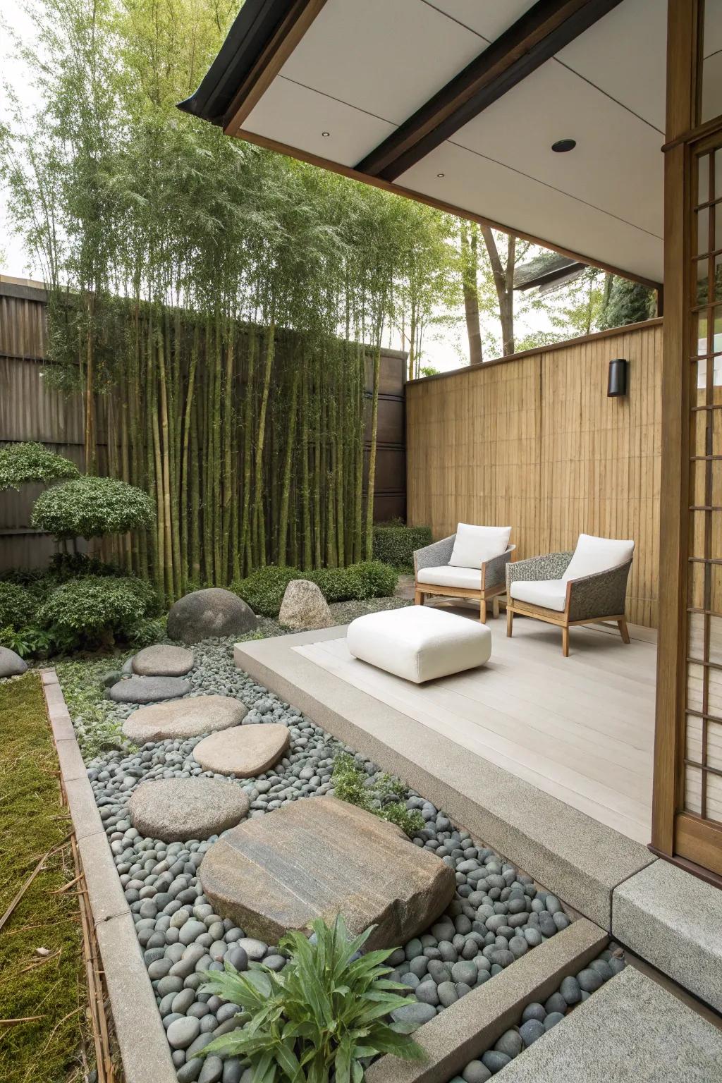 Japanese crafting engenders a serene and refined expanse.