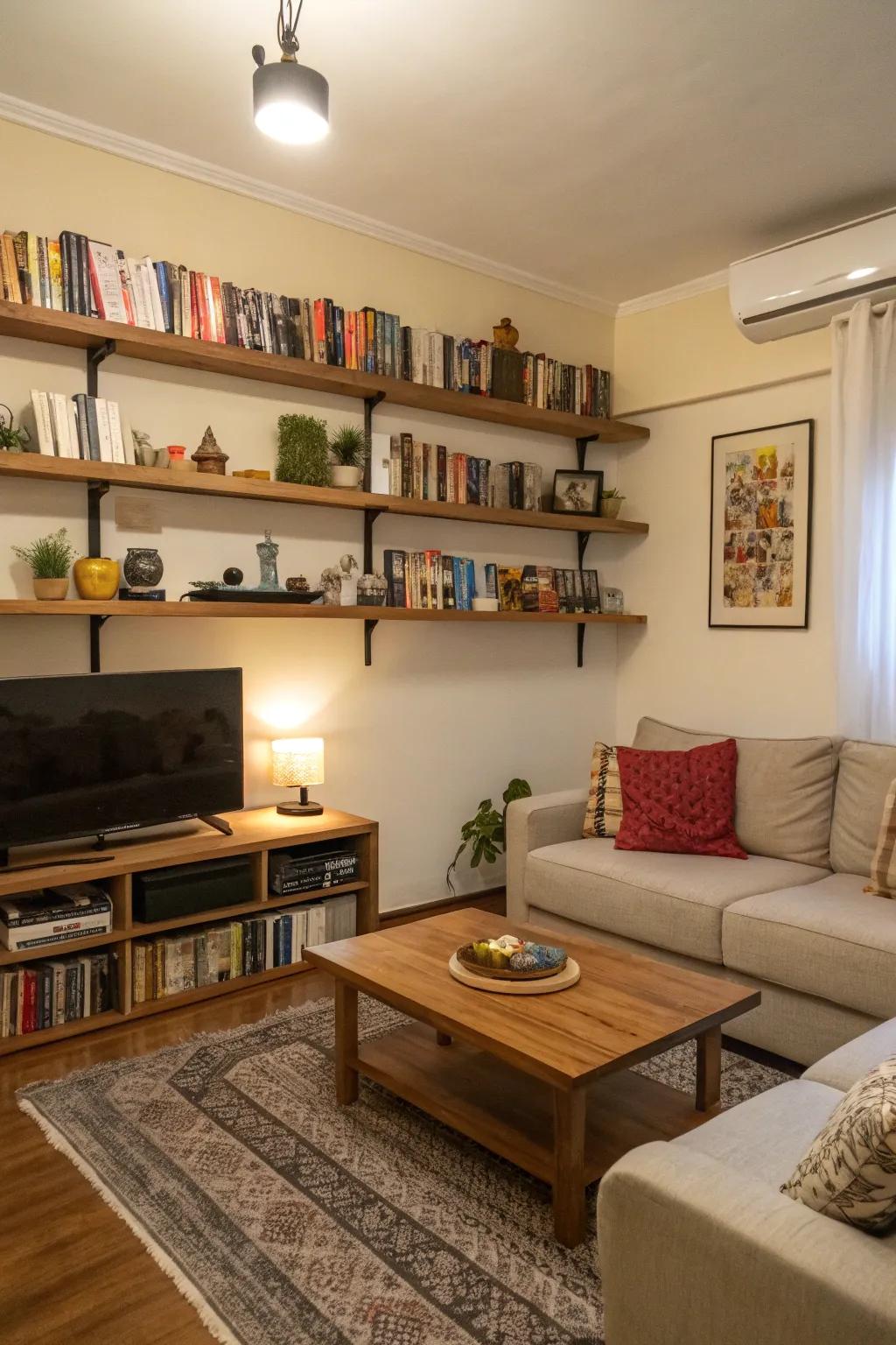 Elevated platforms offer stylish display options without damage.