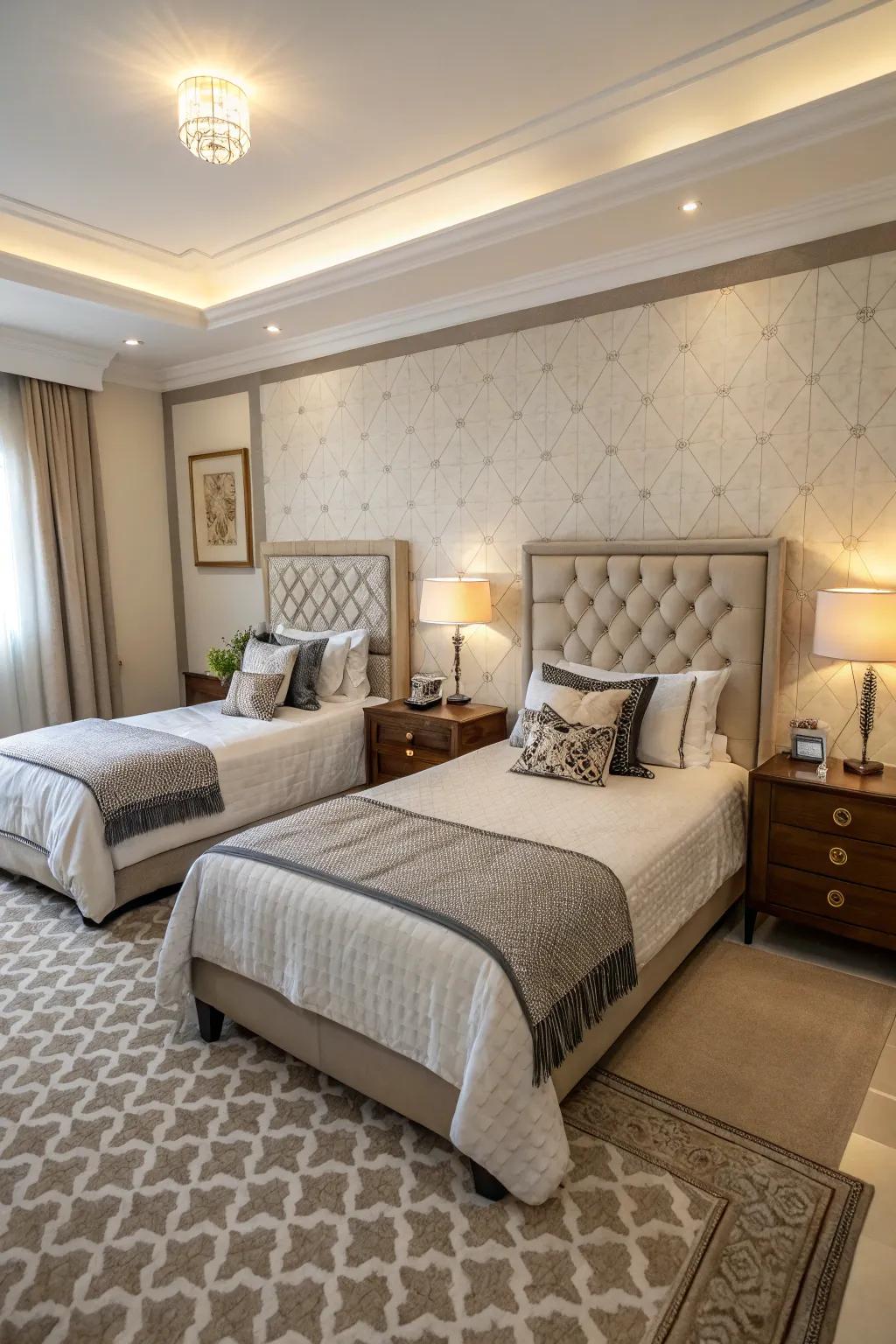 Arranging pieces to reflect symmetry enhances equilibrium.