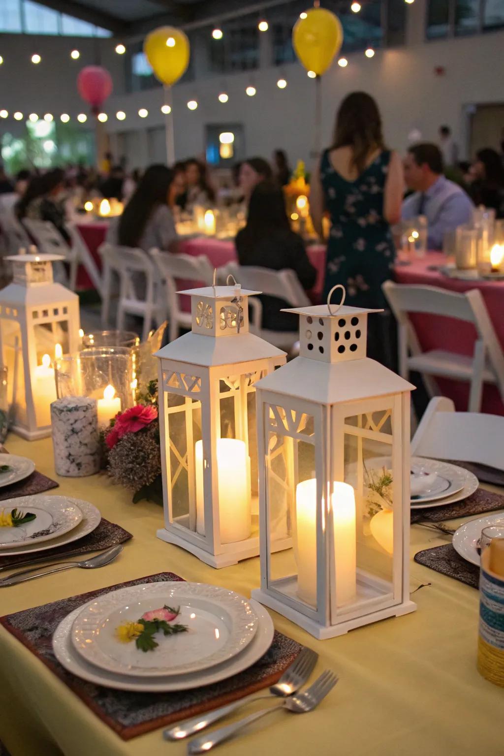Awesome lanterns that give off a great glow.