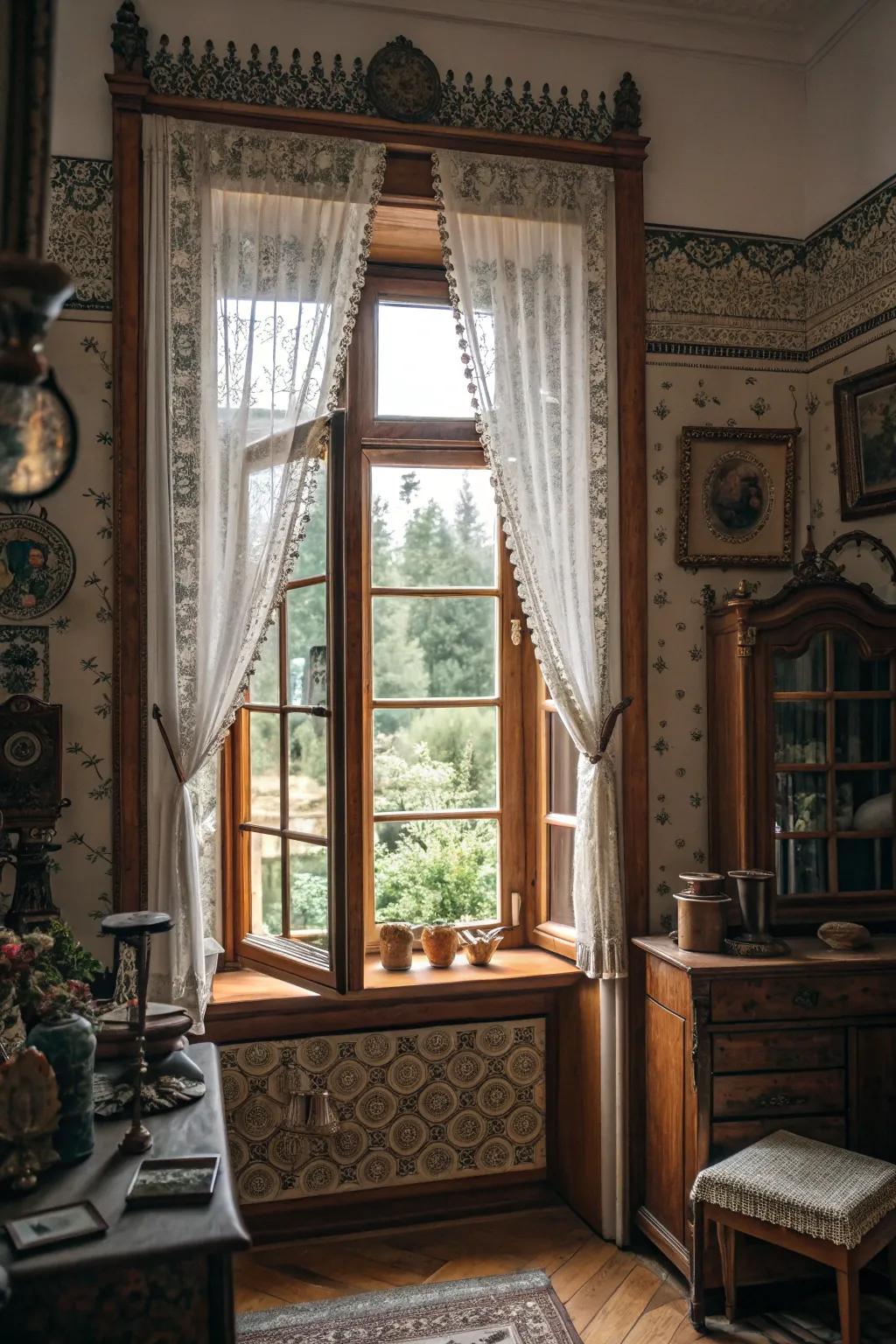 Classic trims add a storied, eclectic charm.