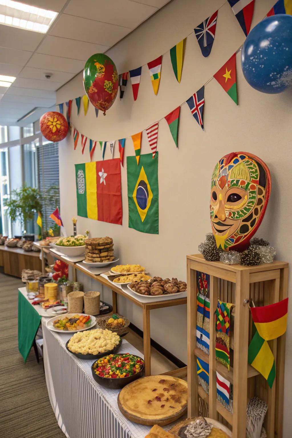 Experience the globe from your living quarters thanks to an Ethnic Celebration sleepover.