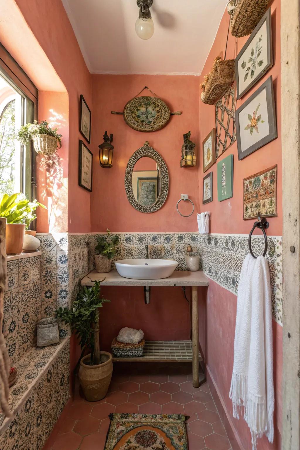 Coral infuses a vibrant and playful impression.