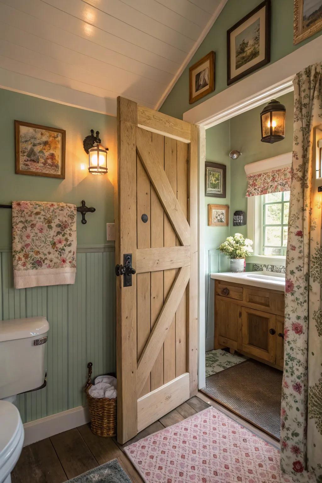 Dutch doors combine charm with functionality.