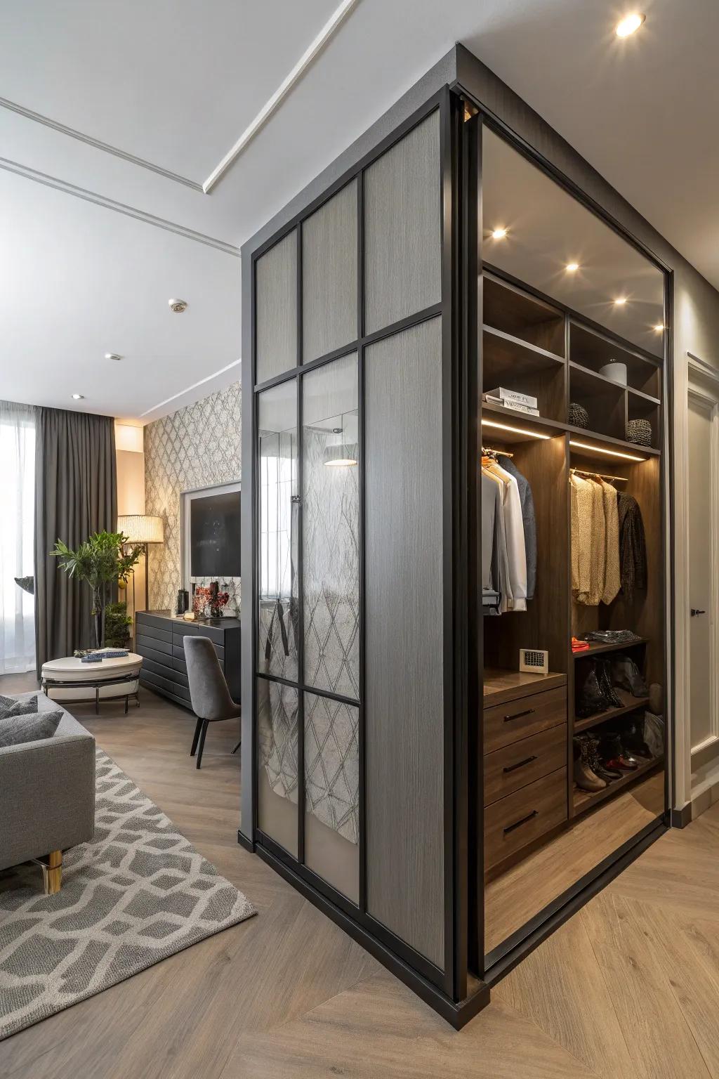Room dividers offer flexible separation and style.