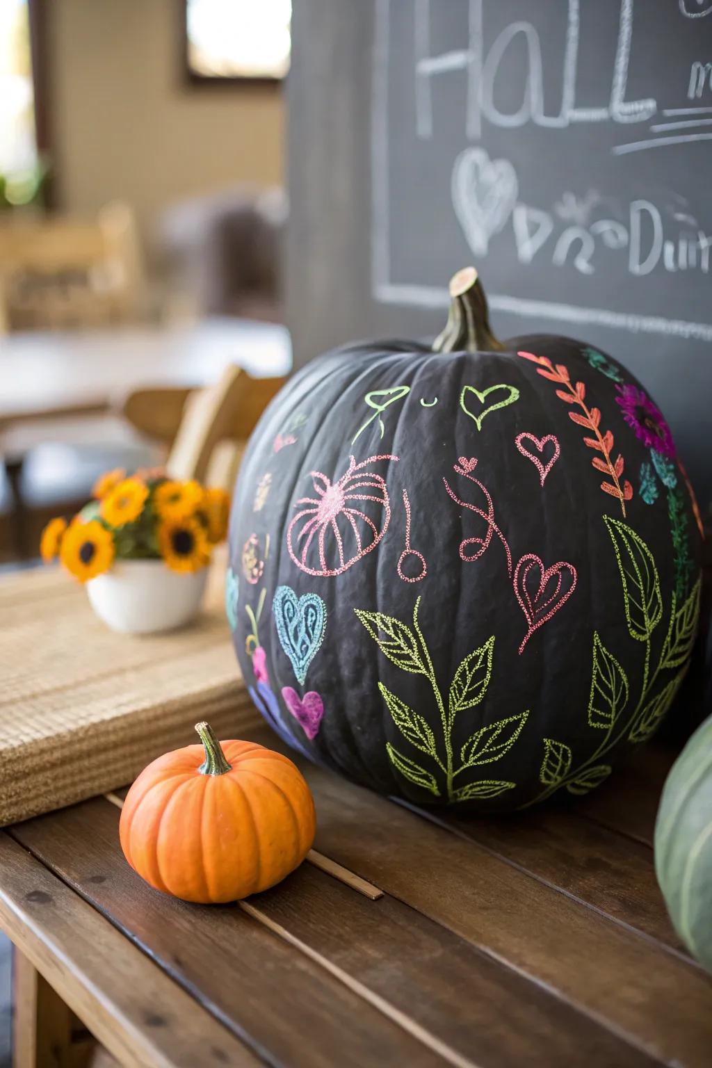 Craft and recreate through sketchboard pumpkins.