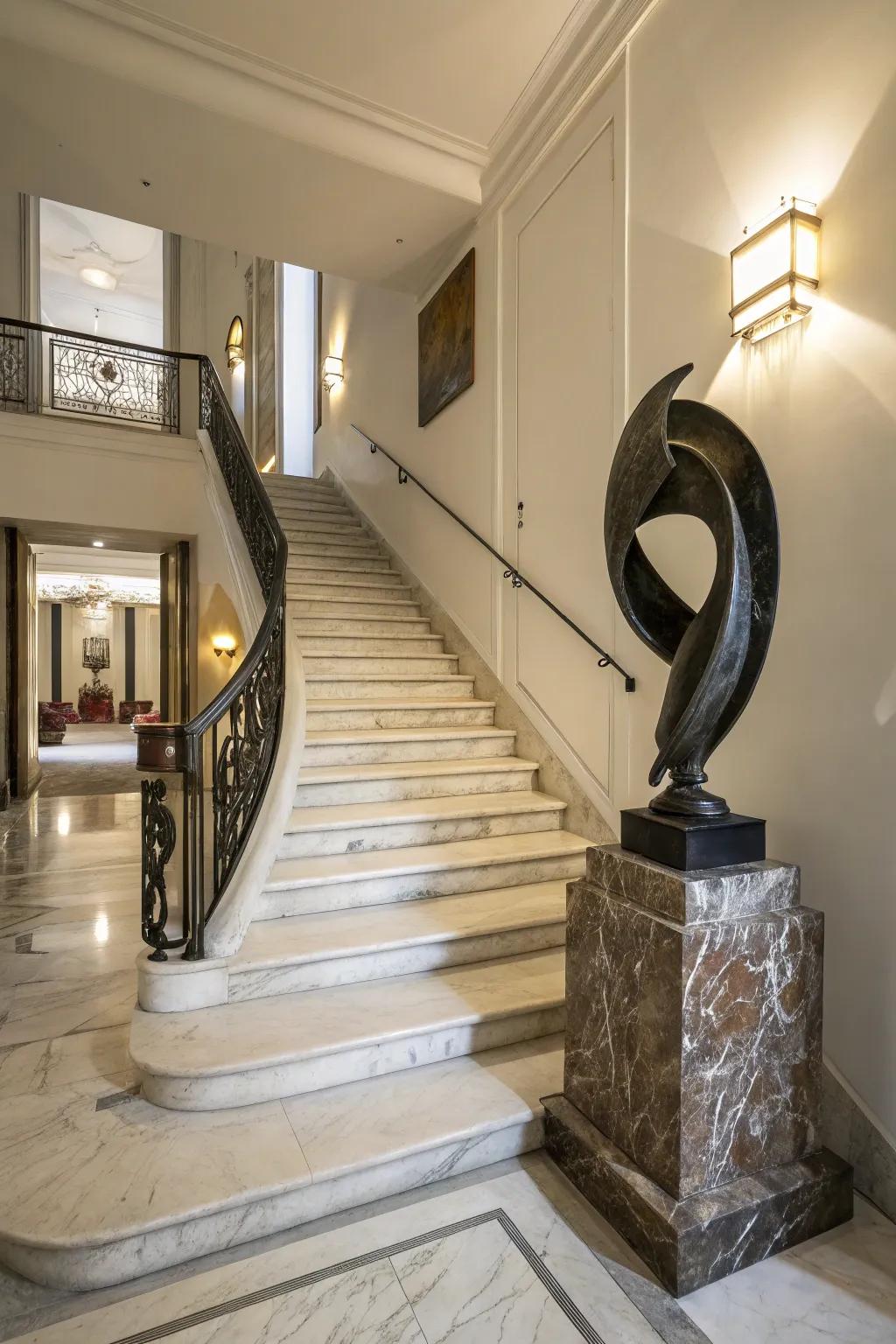 Carved pieces can embody riveting focal attractions.