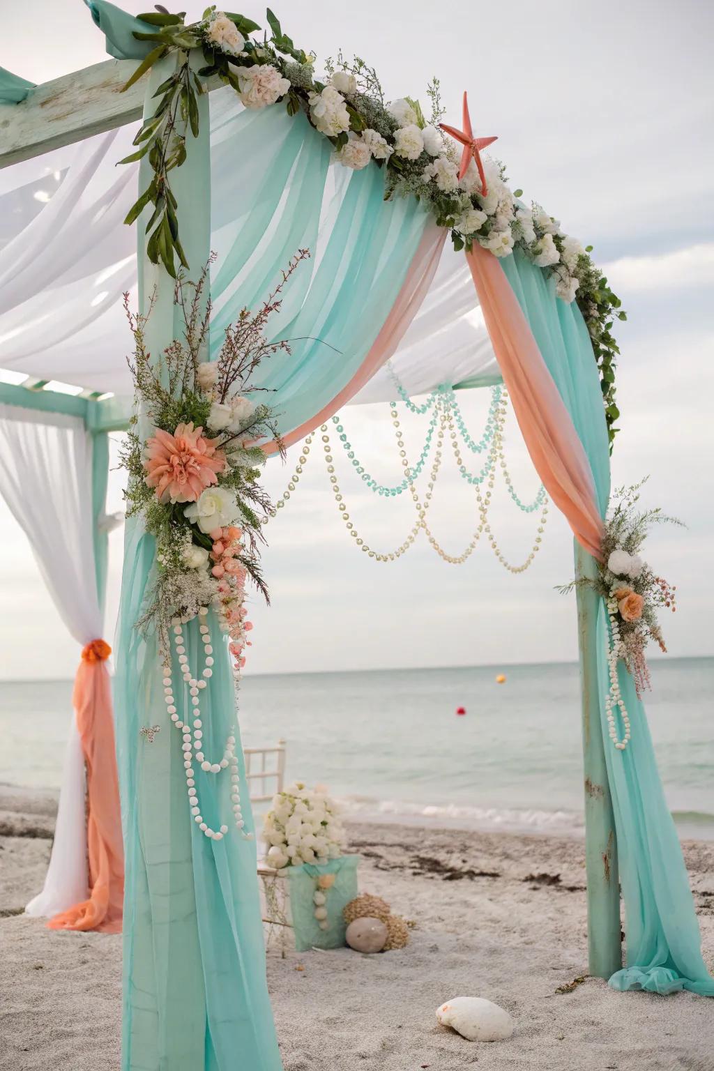 A sea-inspired arch capturing the essence of the sea.