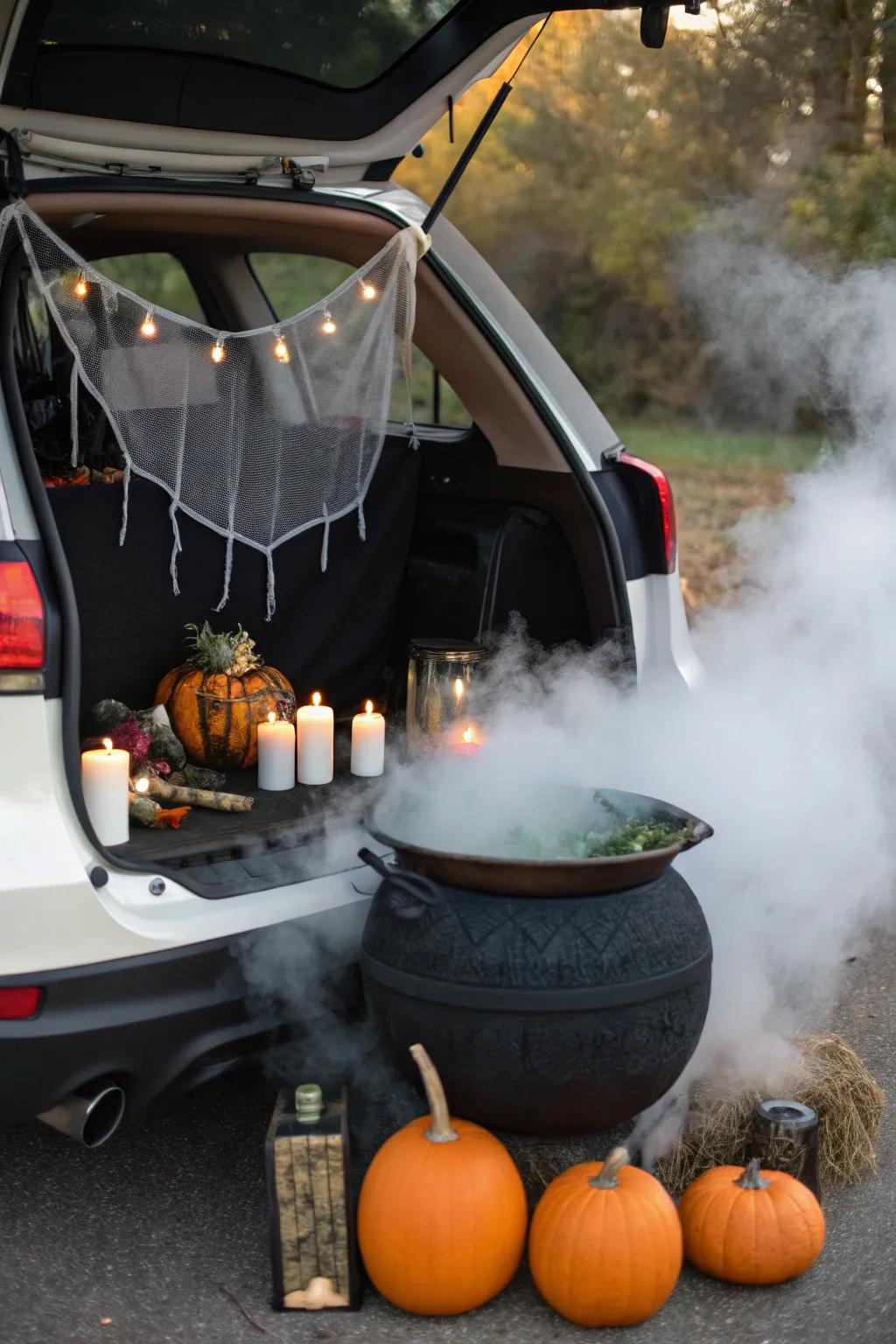 A bubbling infusion station introduces magical realism.