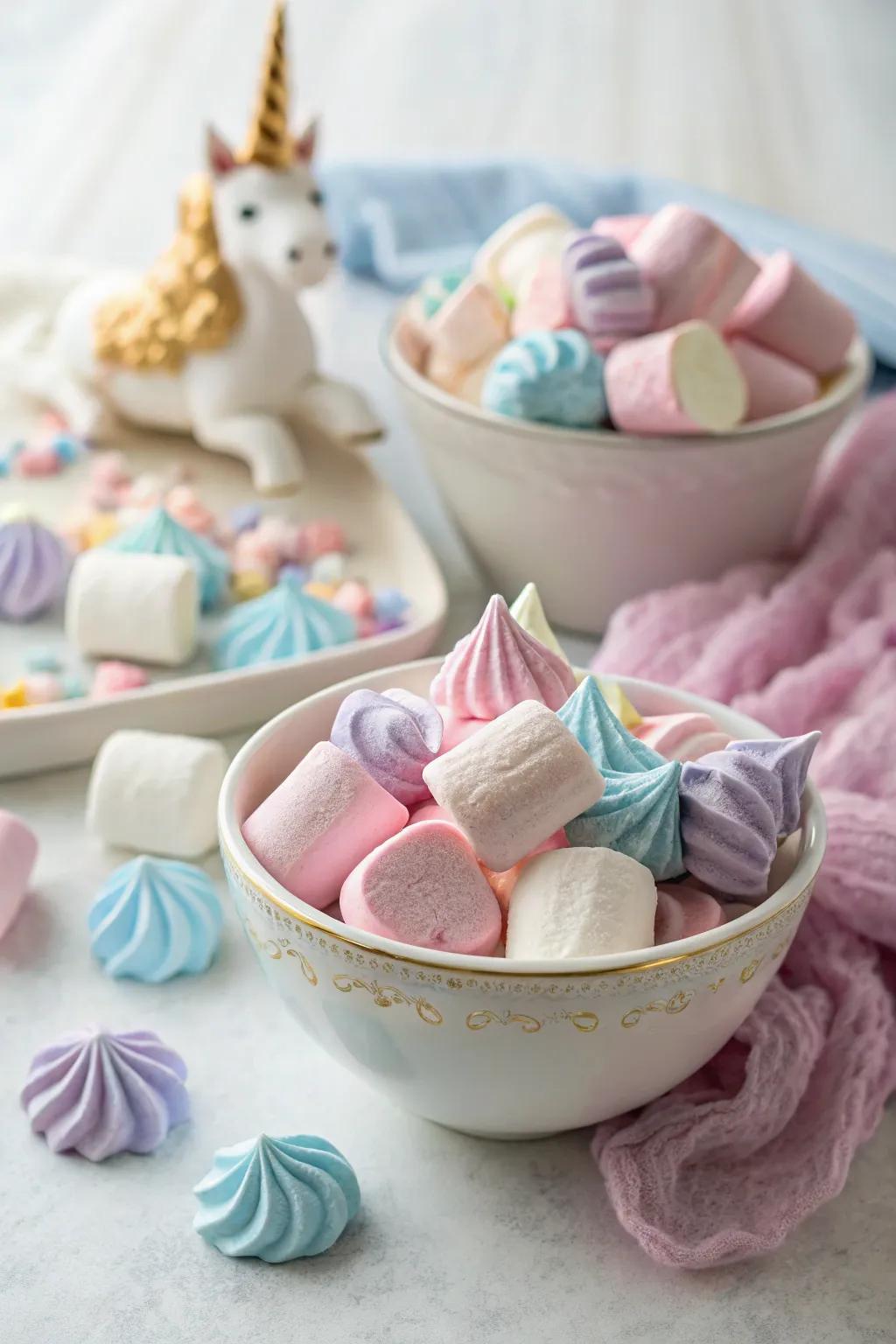 Delightful unicorn sweet treats provide a magical treat.