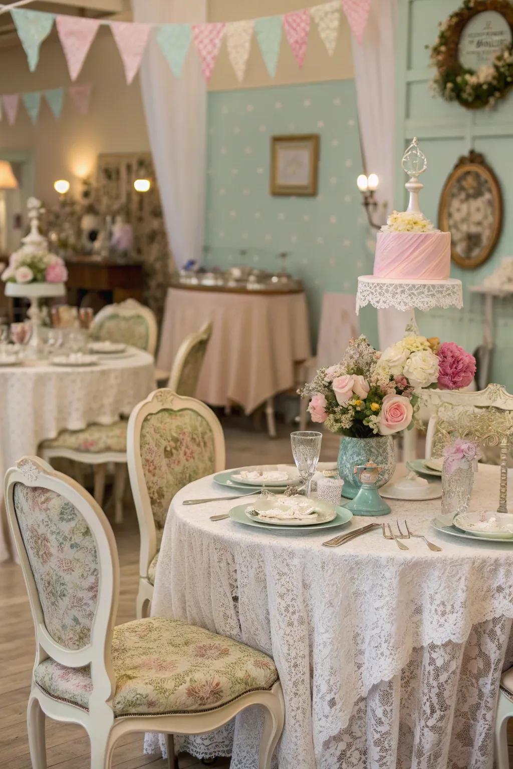 Charming classic touches that bring a nostalgic vibe to the decor.