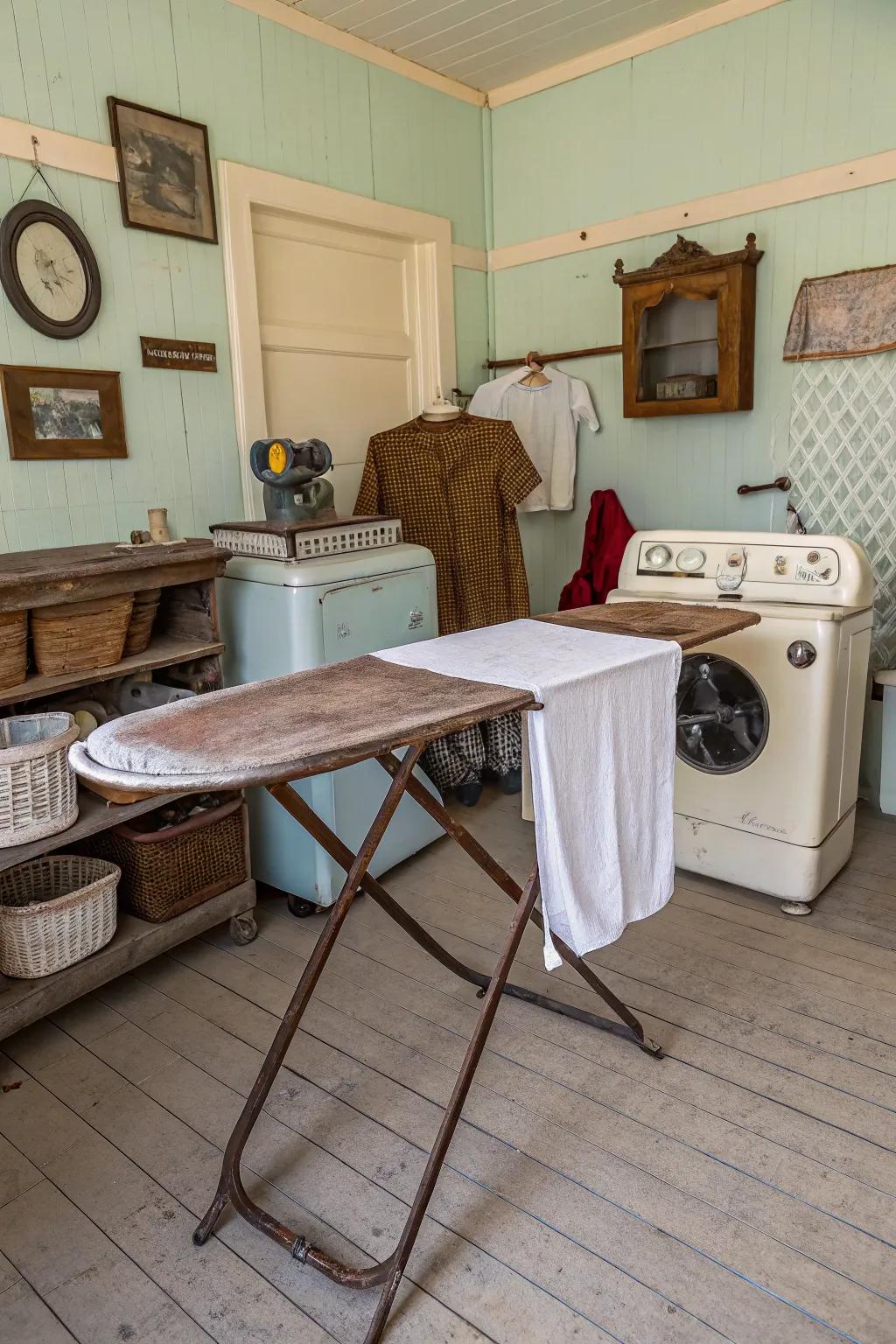A time honored pressing station that adds character and utility.