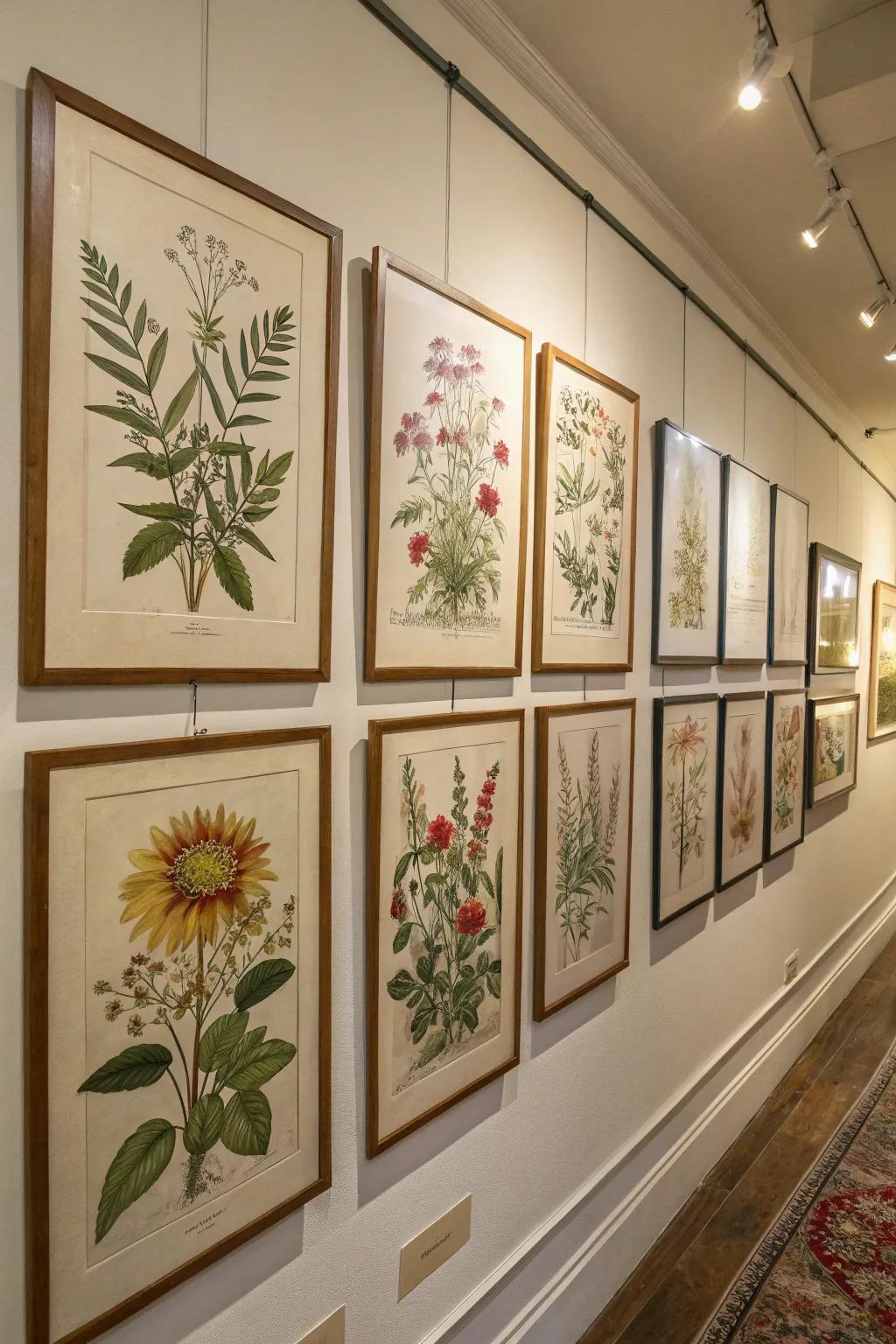 Arrangements by subject fashion a cohesive visual narrative.