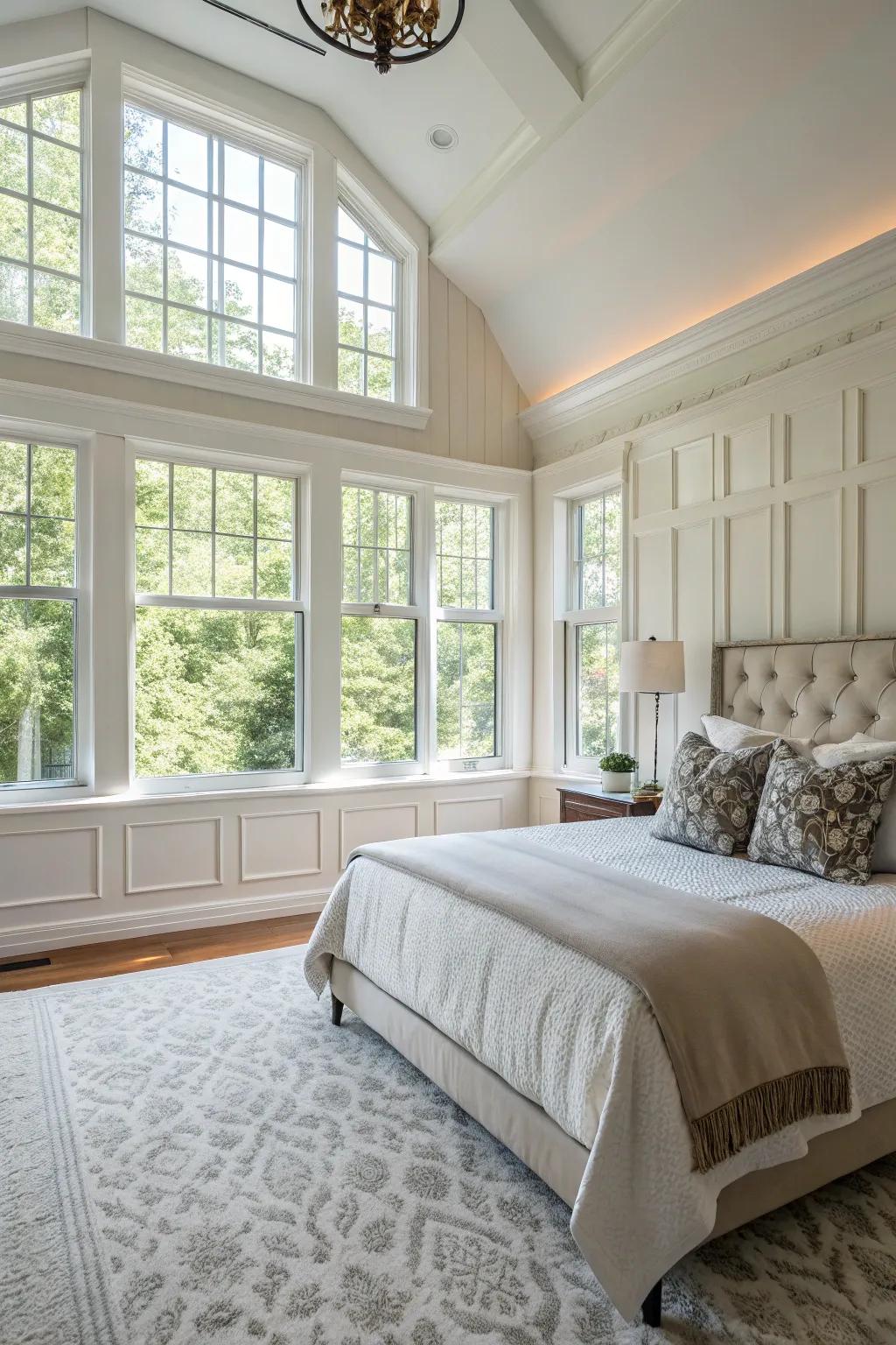 Organic light enhances the beauty of paneling in your personal space.