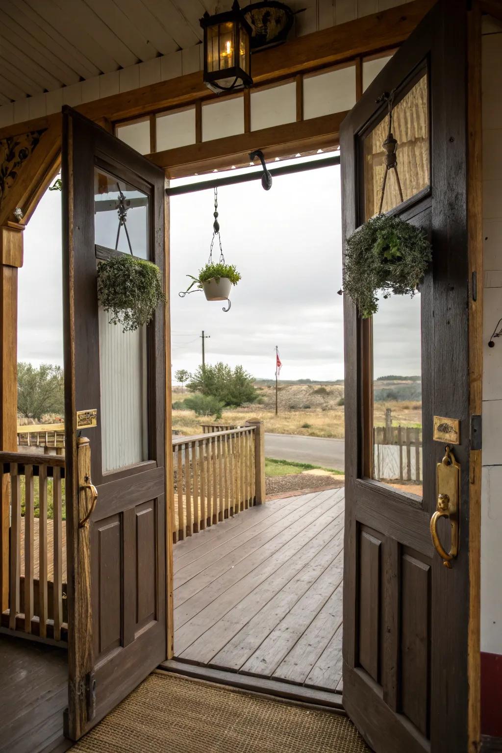 Canteen-style entrances inject a playful western twist.