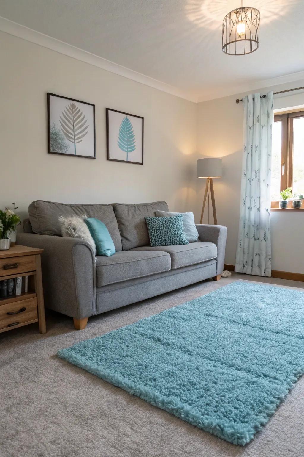 Azure rugs bring peace and calmness to your residence.