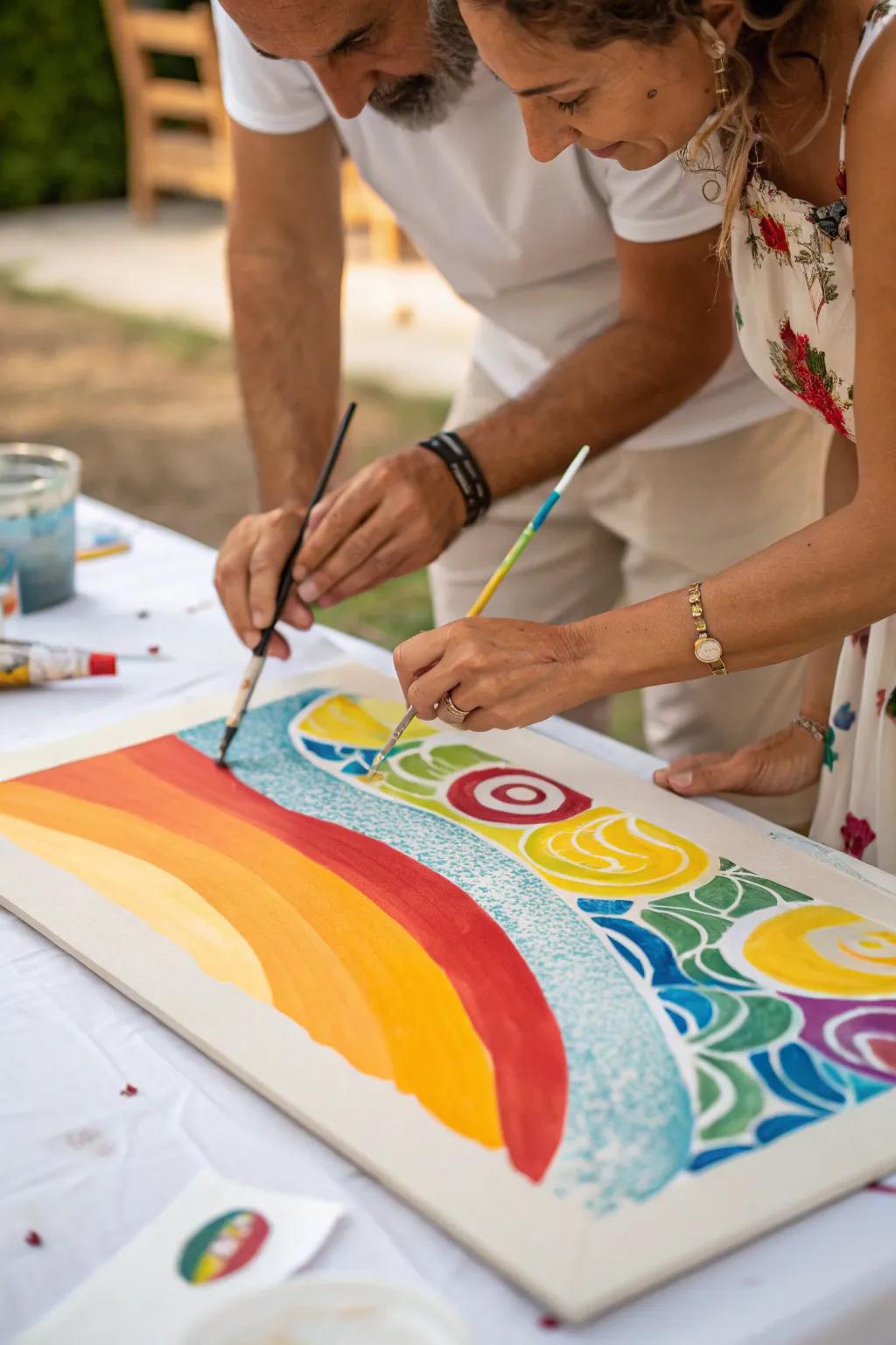 A joint art piece showcasing your connection.