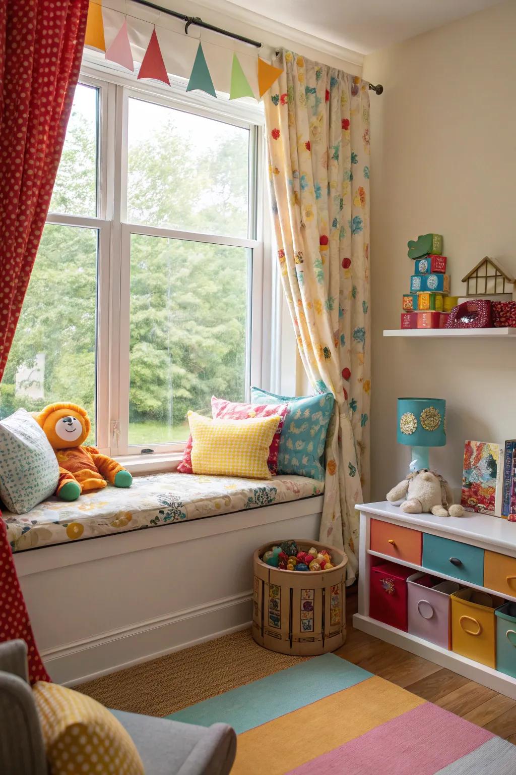A welcoming and fun <strong>window seat</strong> inside a children&rsquo;s space ideal for play and relaxation.&rdquo; loading=&rdquo;lazy&rdquo; class=&rdquo;pimg&rdquo;>
	</picture><figcaption>A welcoming and fun <strong>window seat</strong> inside a children&rsquo;s space ideal for play and relaxation.</figcaption></figure>
<p>A <strong>window seat</strong> inside a children&rsquo;s space provides a fun area for thoughts and reading. I have noticed the way it can be any favorite hideaway for the children.</p>
<h3>May just do the trick:</h3>
<ul class=